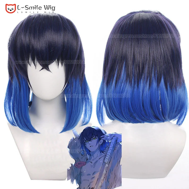 Парик для косплея киметасу из аниме рассекающий демонов термостойкие волосы