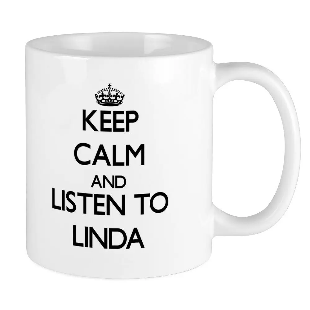 

Cafepress Keep Calm And Listen To Linda Mugs Ceramic Mug (1226710246)