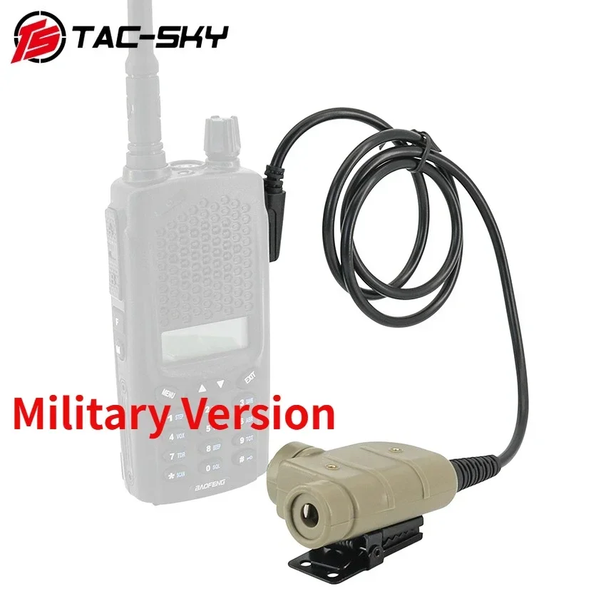 TS TAC-SKY Тактический аксессуар для наушников Военный PTT Ken Plug Silynx U94 Baofeng UV5R UV82 Walkie Talkie