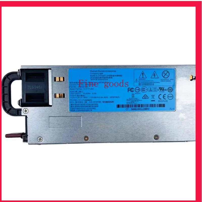 511777-001 Original For HP DL360 380 G6 G7 G8 460W Server Power Supply DPS-460EB A 499250-101 499249-001 643932-001