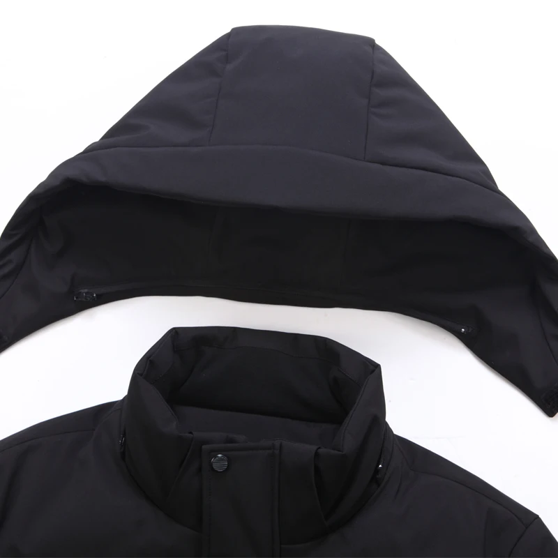 Мужской пуховик с капюшоном цвет в ассортименте