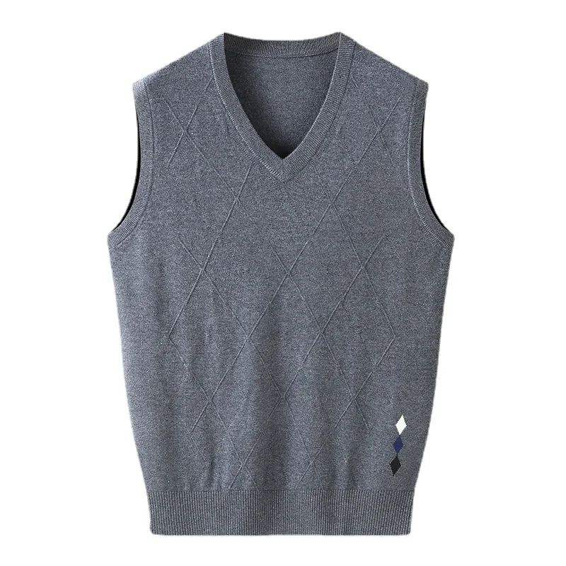 

Мужской трикотажный жилет с V-образным вырезом, размеры 3XL, 4XL, 5XL, 6XL, 7XL