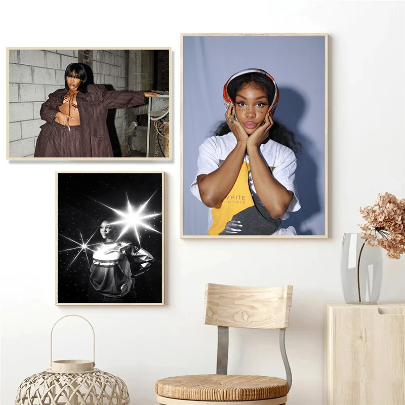 Сочетание портрета esthétique de chanteur rap в стиле хип-хоп affiche vintage toile teksto pop