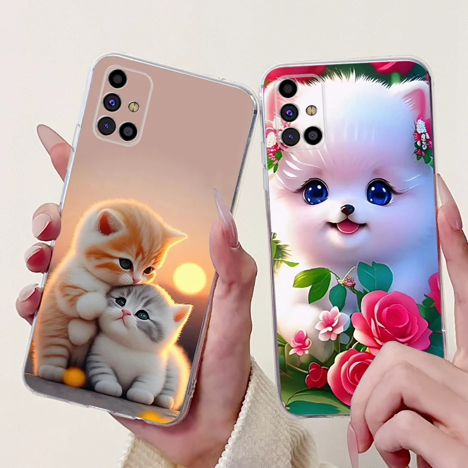 Для Samsung Galaxy M31s Чехол SM-M317F Cute Love Heart Painted Cover Мягкий силиконовый чехол для телефона Samsung M31s M 31 s M317F Shell (art.: 3920cd72c5be6) - 3920cd72c5be6