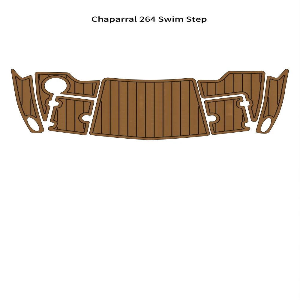 Chaparral 264 Swim Step Platform Boat EVA Foam Faux Teak Deck Floor Pad Mat SeaDek MarineMat Gatorstep Style Самоклеящийся ZA