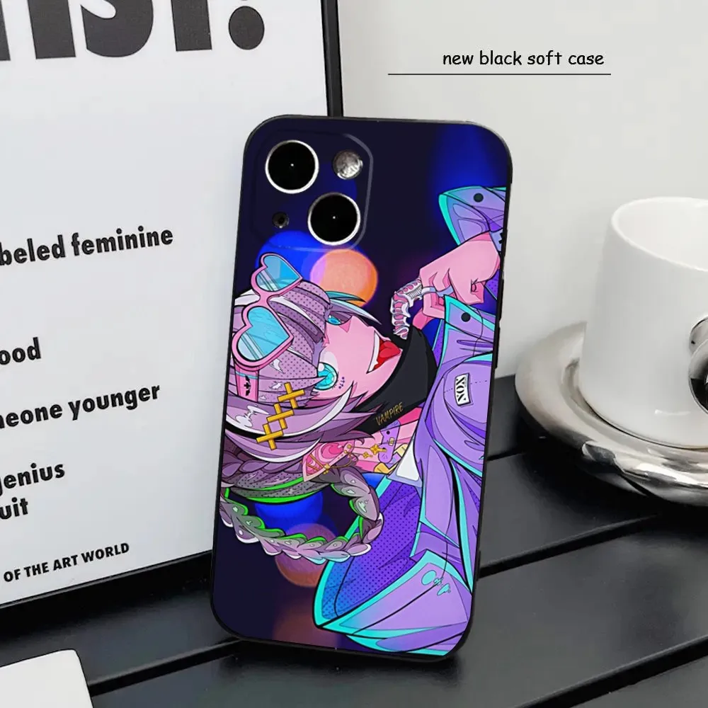Nazuna Nanakusa Call of the Night Phone Case For iPhone16 15 14 13 12 Mini 11 Pro XR X XS MAX 7 8 Plus Silicone Cover Soft Black