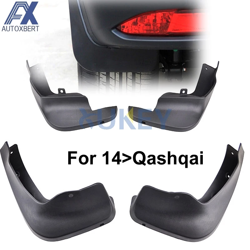 

For Nissan Qashqai J11 2014 - 2016 2017 Front Rear Set Molded Car Mud Flaps Mudflaps Splash Guards Mud Flap Mudguards Fender