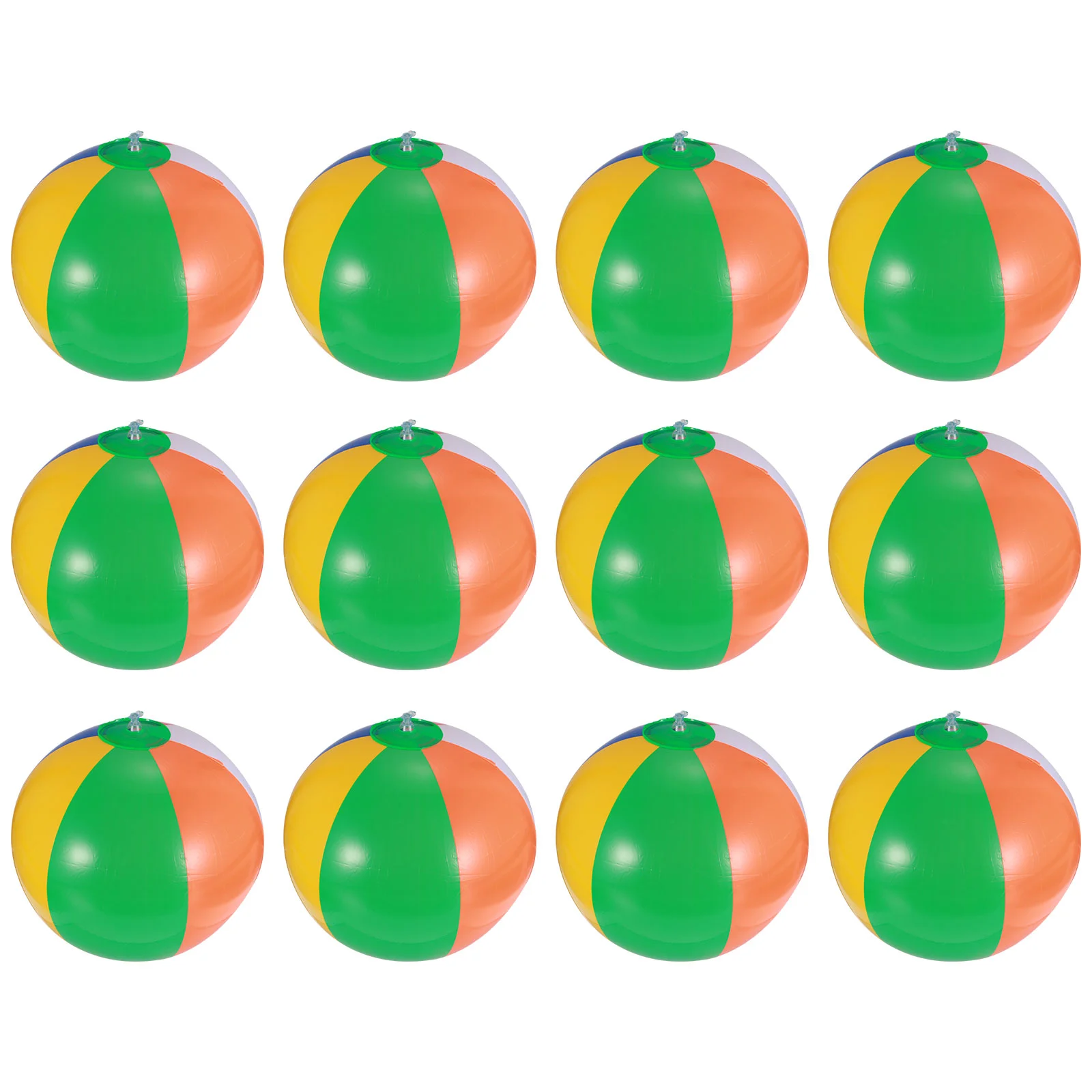 

12 Pcs Inflatable PVC Beach Balls Kids Rainbow Pool Balls for Beach Party