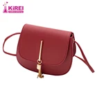 Женская модная новая игривая сумка через плечо из искусственной кожи с металлической кисточкой модная повседневная сумка-седло