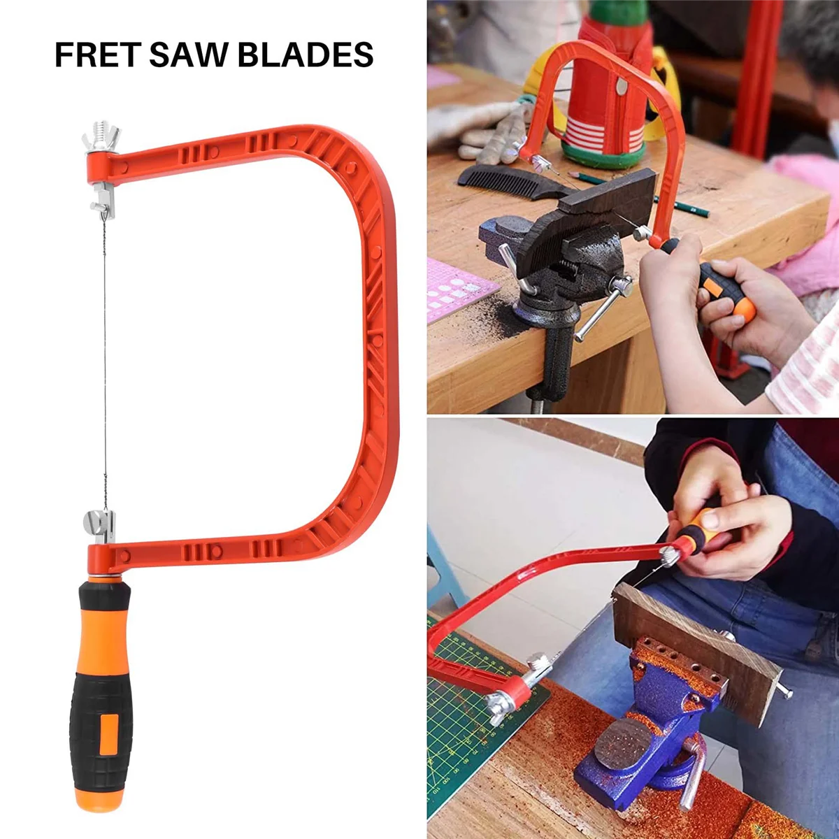 6-дюймовая ручная пила Лобзиковая и дополнительные 20 шт. сменных лезвий в
