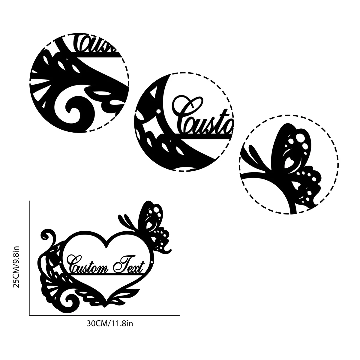 Металлическая именная табличка для девочки