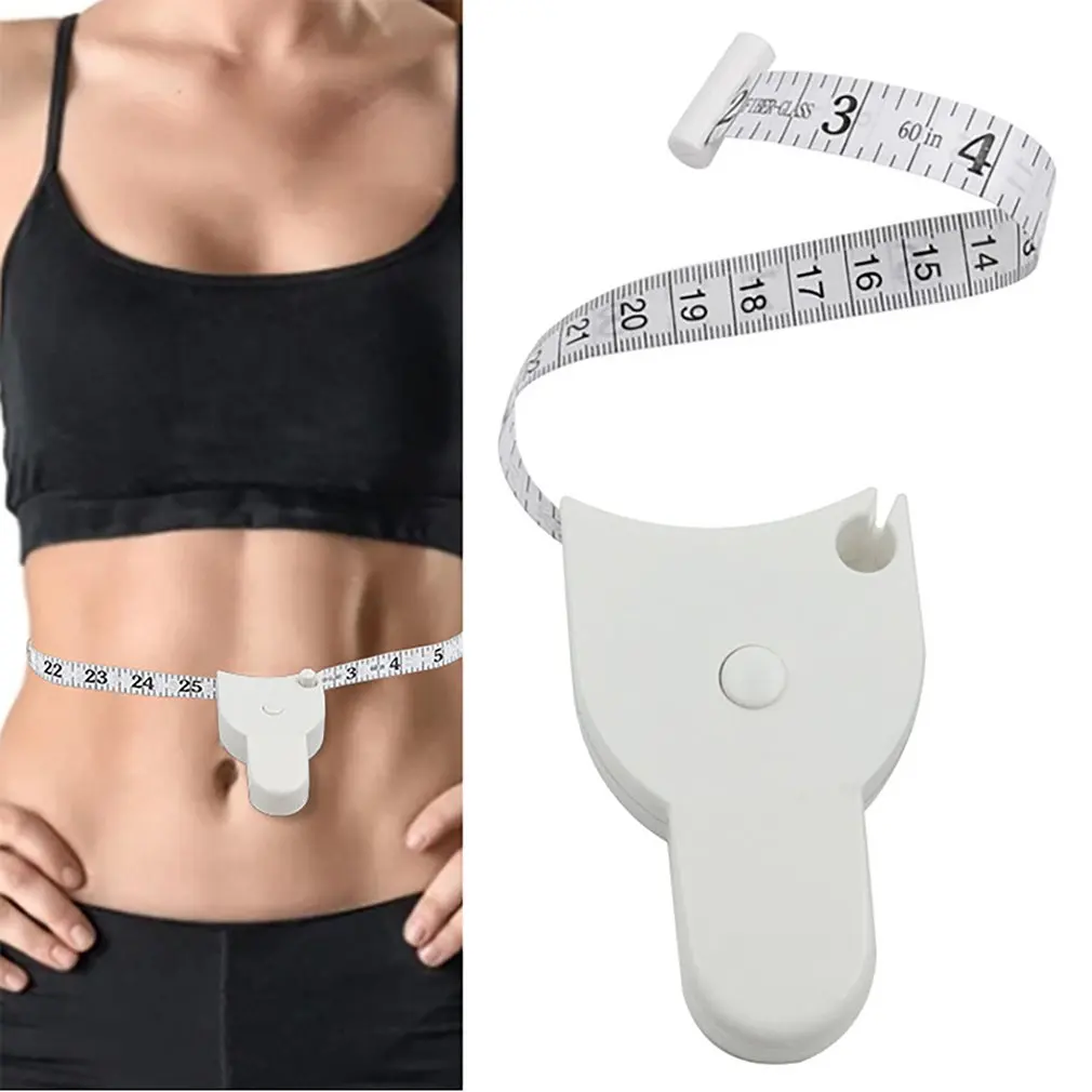 

Self-tightening Body Measuring Tape Ruler 150cm/60 Inch Sewing Tailor Dressmaking Measure Ruler Meter Film for Waist Chest Legs