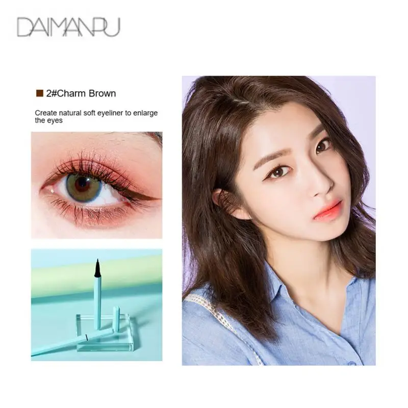 

1PC Professional Eye Shadow Liner Cosmetics Black Pen Waterproof Is Not Blooming Eyeliner Pen Quick-drying Eyeliner Colorful