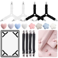 3 clips bed corner holder bed sheet fasteners mattress cover clips heavy duty bedding sheets elastic straps adjustable