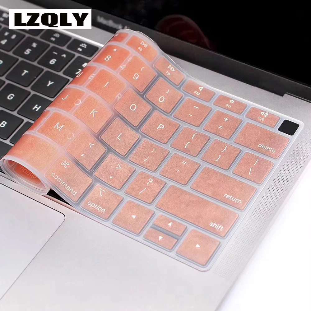 

Цветной силиконовый чехол с русской клавиатурой, версия для ЕС/США, для MacBook, новейшая версия Air 13 touch bar ID A1932 (выпуск 2018-2019)