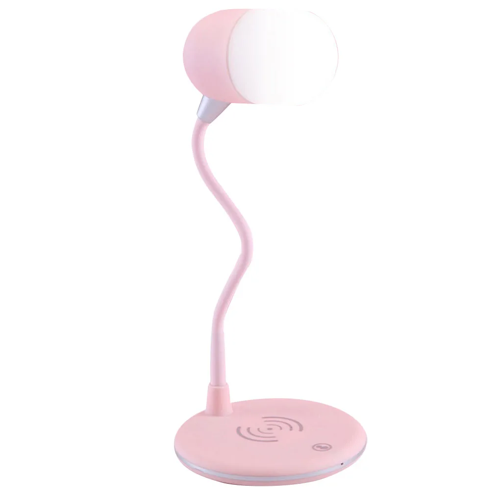 

3 in 1 Multifunction Table Lamps LED Desk Lamp Wireless Charging Bluetooth Speaker Foldable Desktop Light