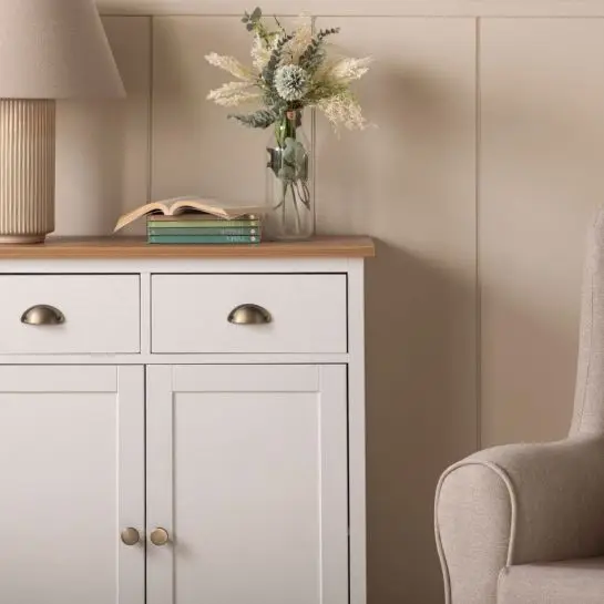 Фото Wohnzimmer Weißes Seitentisch Buffet Mit Viel Platz Für Alles Moderne Einfache Küche Schrank Hochwertiger Konsolentisch №5