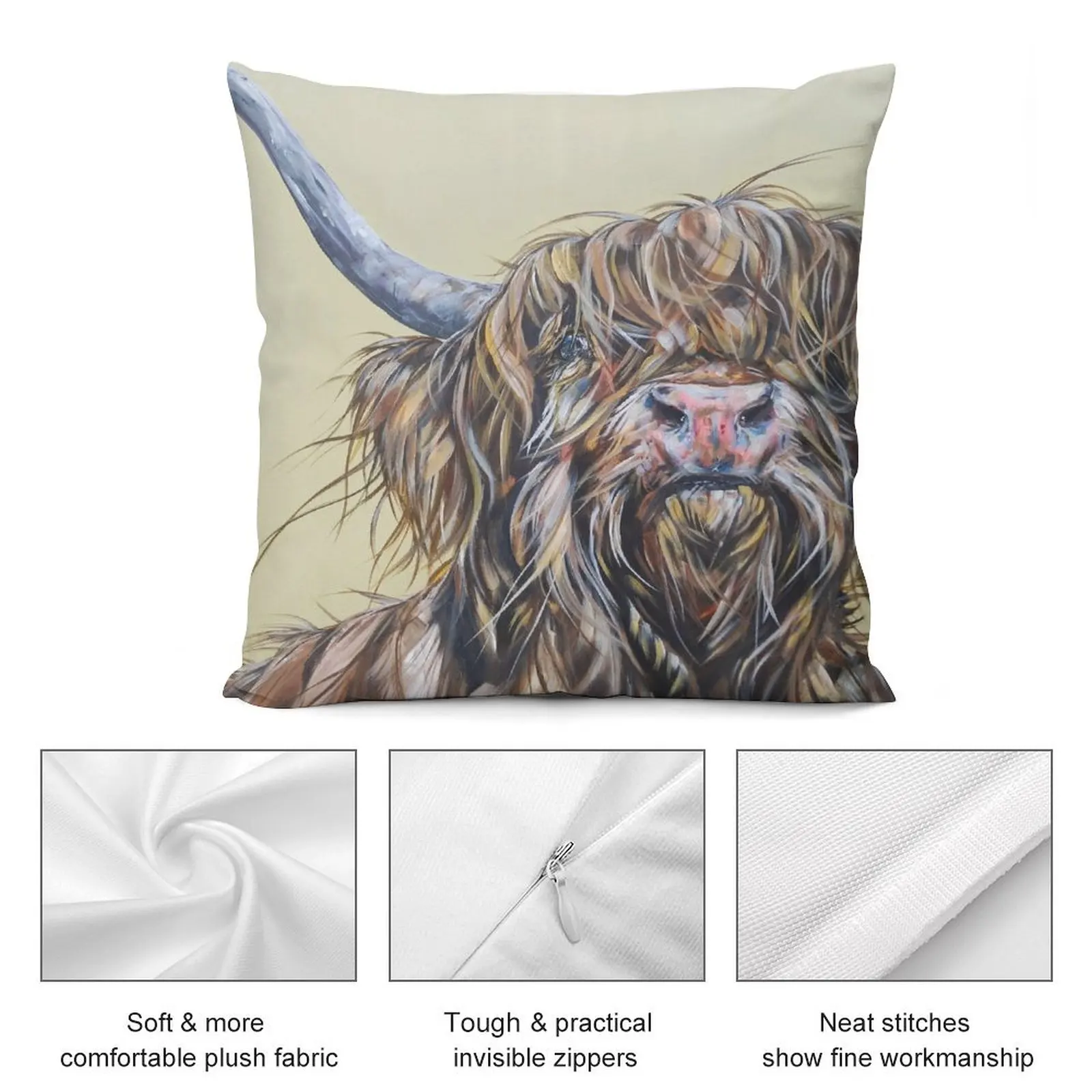 Wally McWindy. Highland пушистая корова Heilan шотландское смешное искусство coo от победителя