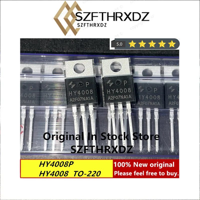 

100% New Original HY4008P TO-220FB-3L HY4008 TO-220 MOSFET 80V 200A TO220 (10PCS)