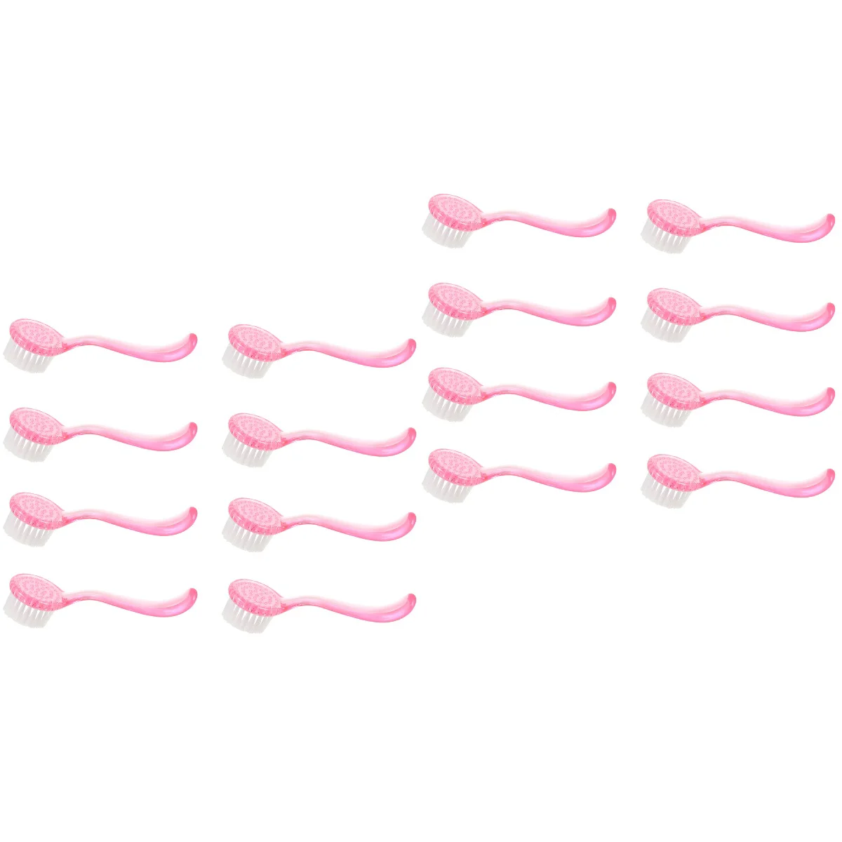 

16 pcs Plastic Face Brush Pore Blackhead Brush Face Nail Cleansing Brushes