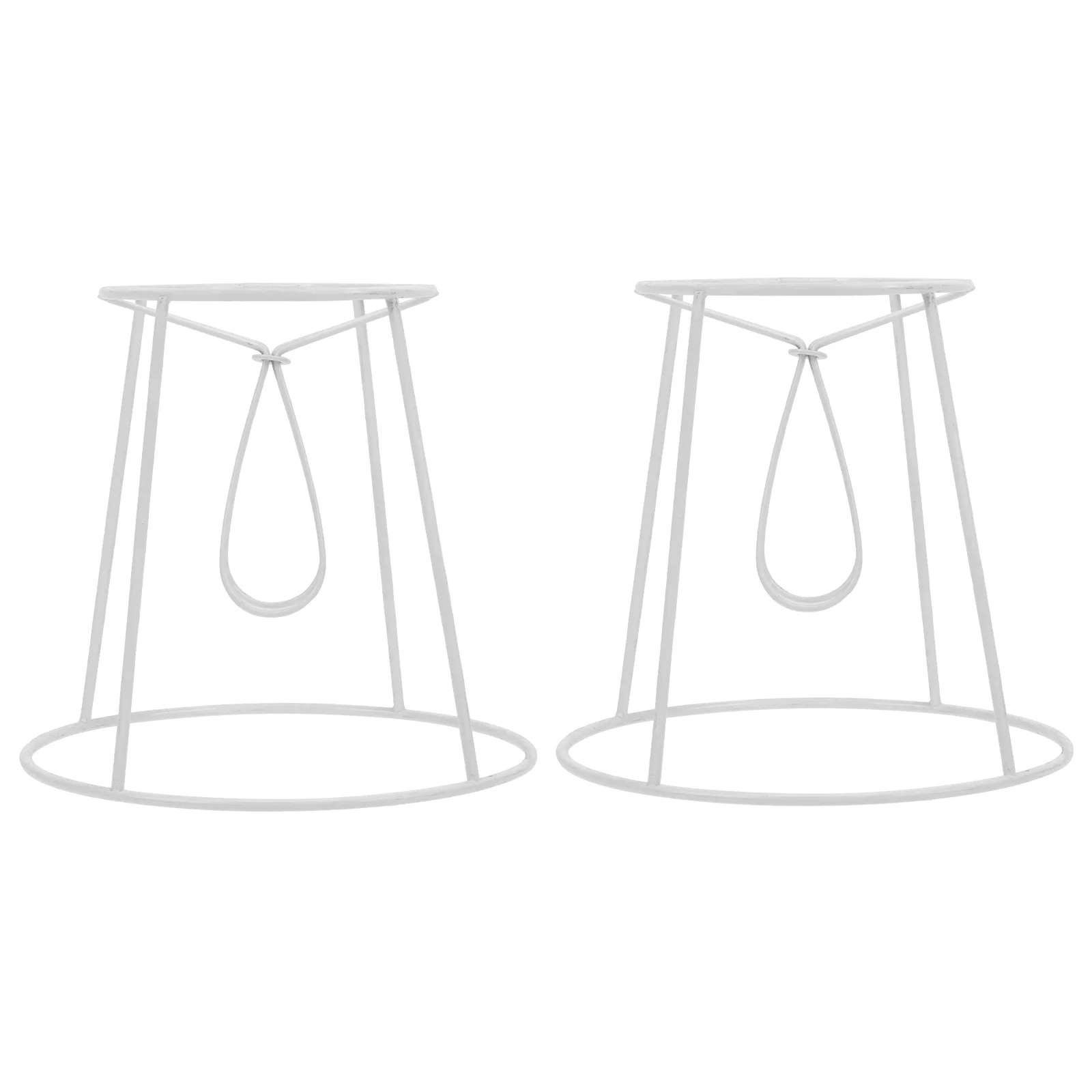 

Lamp Lampshade Frame Shade Holder Bracket Light Iron Ring Diy Ceiling Chandelier Hanging Harp Frames Wire Adjustable Horn Rack