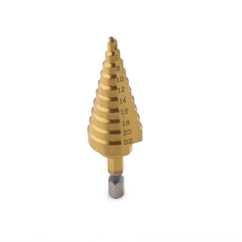 

M4YC Multifunctional Alloy Step Drill Bit Set For Punching and Reaming of Wooden Boards and Plastic Boards