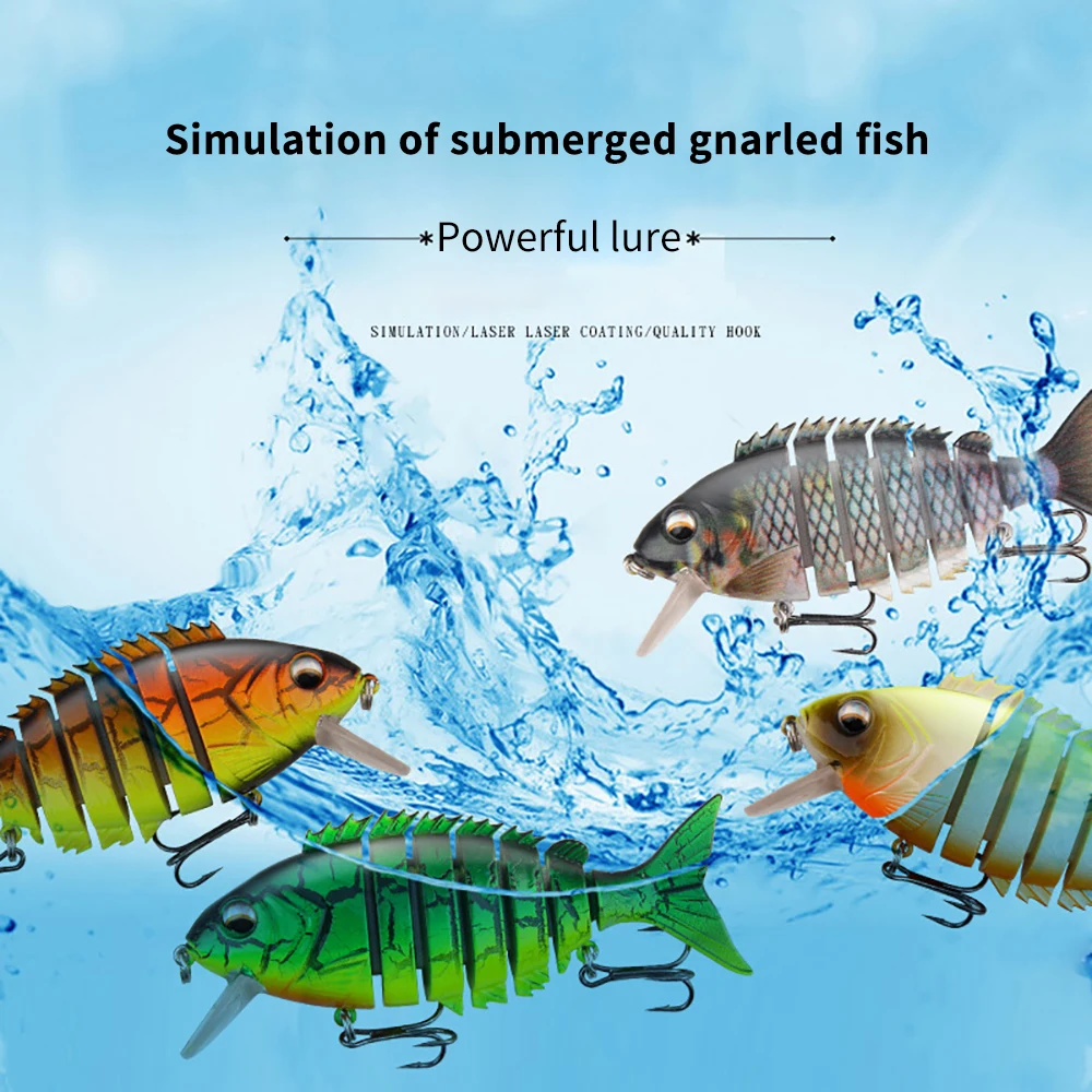 

Приманка Luya с пересечением границ, 1 шт., новая погружная многосекционная рыба Mino дальнего действия, имитация искусственной приманки 10 см/22,2 ...