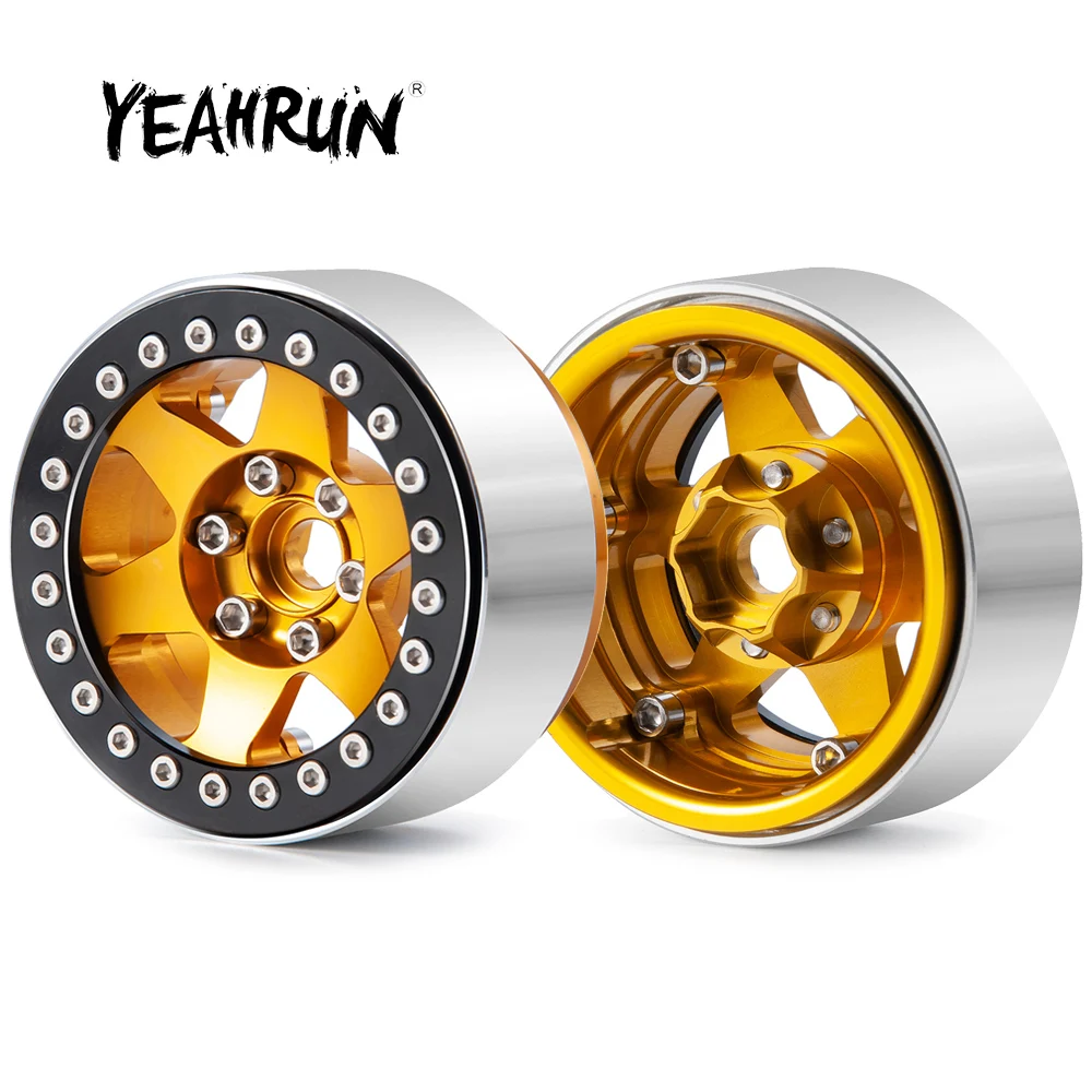 

YEAHRUN, 2,2 дюймов, металлический замок, колесные диски, ступицы для AXIAL Wraith 90048 RR10 TRX4 1/10, масштаб RC, детали для модификации гусеничного автомобиля