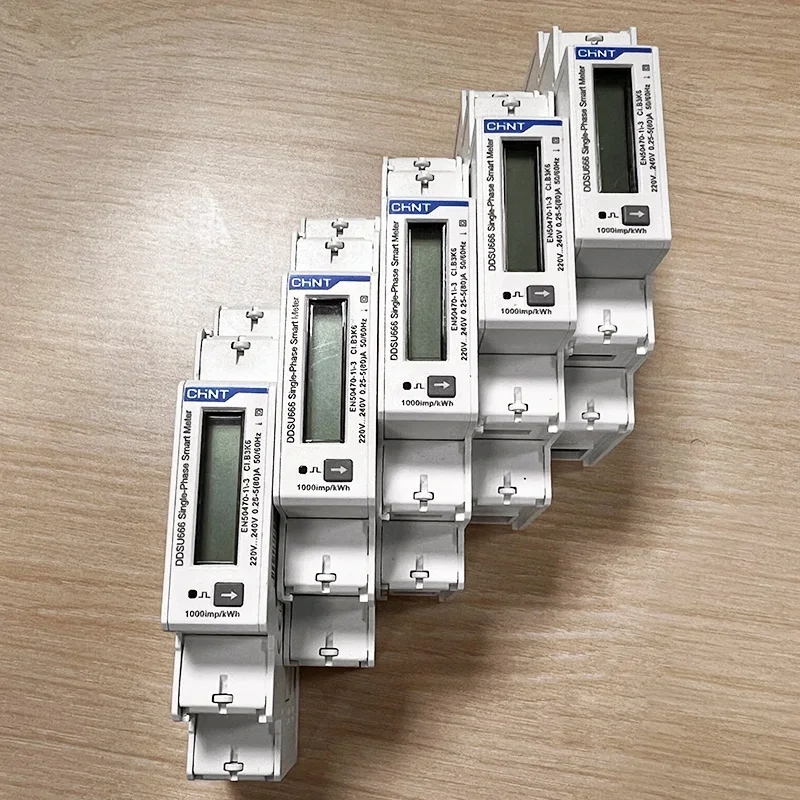 CHINT DDSU666-G Однофазный счетчик на DIN-рейку с ЖК-дисплеем Интеллектуальный мощности
