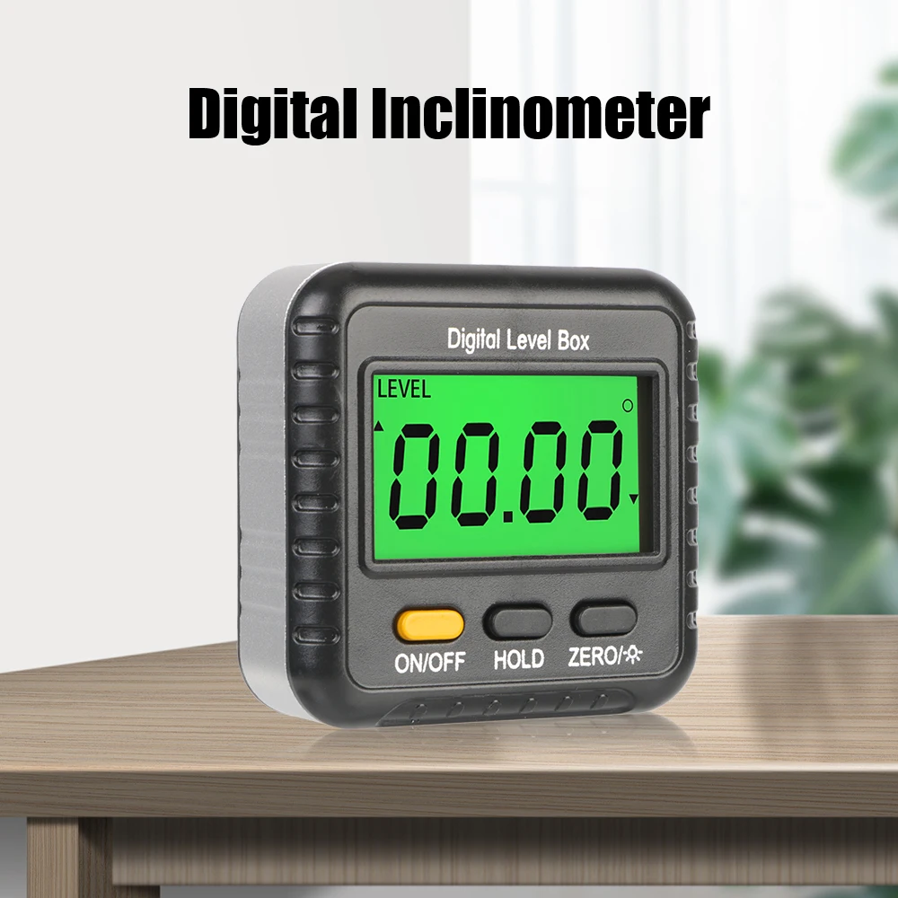 

Gauge Angle Meter Finder Protractor Base Magnetic Small Electronic Protractor Tools Level Box 360 Degree Digital Inclinometer