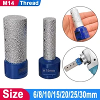 m14 thread vacuum brazed diamond finger bit brazing milling cutter for tile marble ceramic granite enlarge shape dia 6 30mm