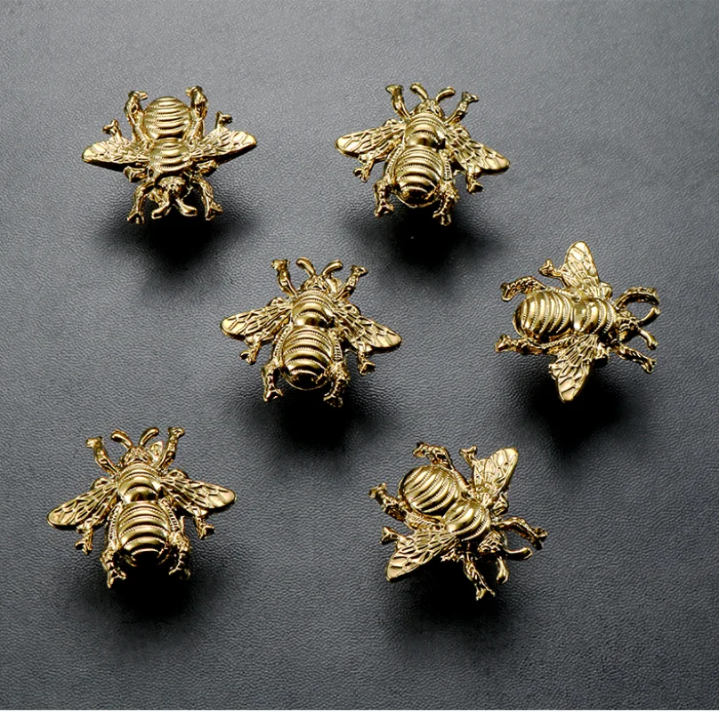 Ручка из 100% латуни для детской комнаты ручка шкафа в форме пчелы кухонной