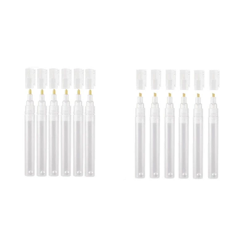 6 шт. пустые Заполняемые маркеры для рисования круглые поворотные Набор