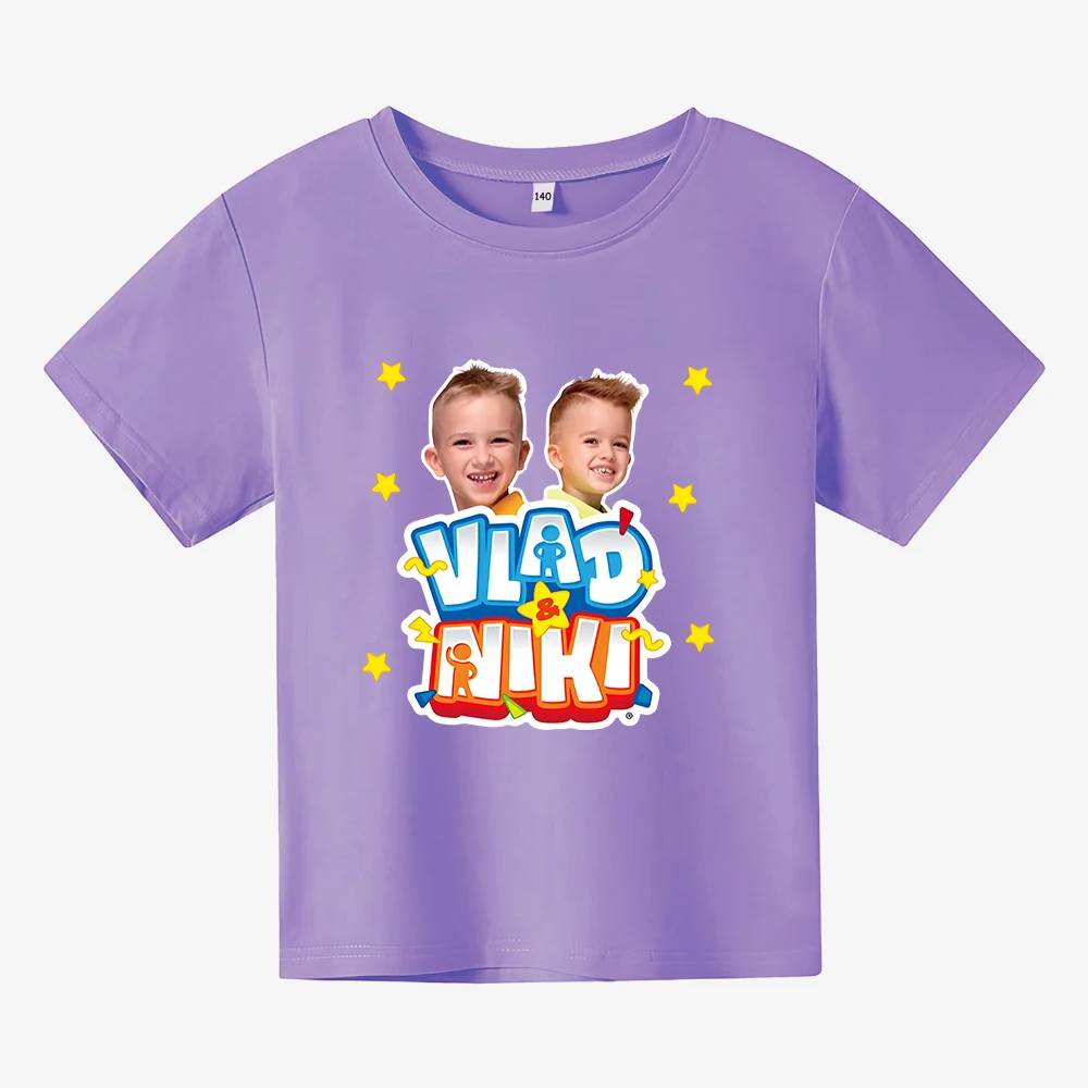 Vlad Niki Shirts for Teenage Kids 100% Cotton Infant Boy Clothes Princess T Shirt Children Tops Girls Younth Clothing 10 12 Tees