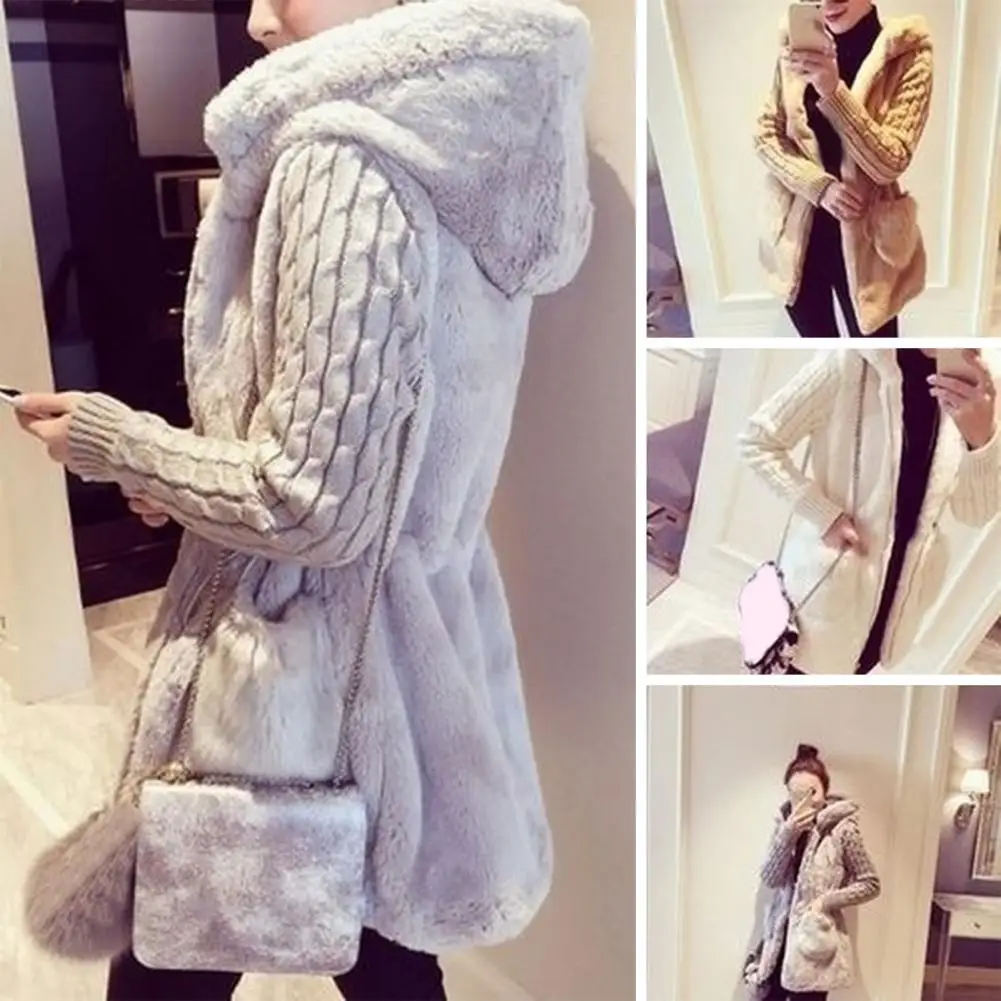 

Модный лоскутный свитер пальто зимний свитер пальто на молнии сохраняет тепло