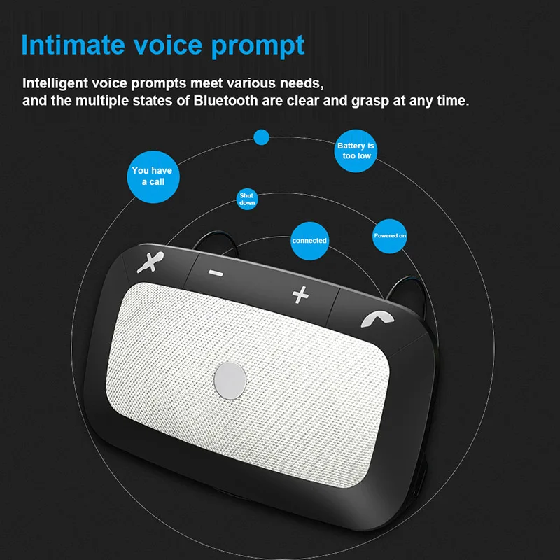 

Car Bluetooth-compatible Tx550 Voice Broadcast Vibration Boot Music Play One Drag Two Sun Visor Handsfree USB Fast Charger