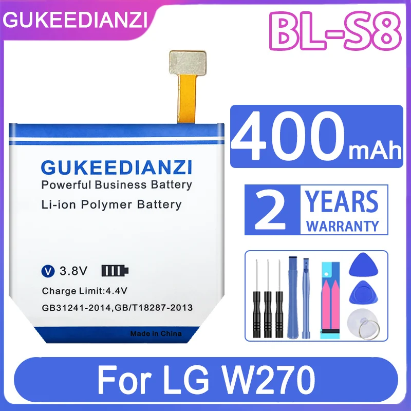 

Аккумулятор GUKEEDIANZI 400mAh BL-S8 для батарей LG W270