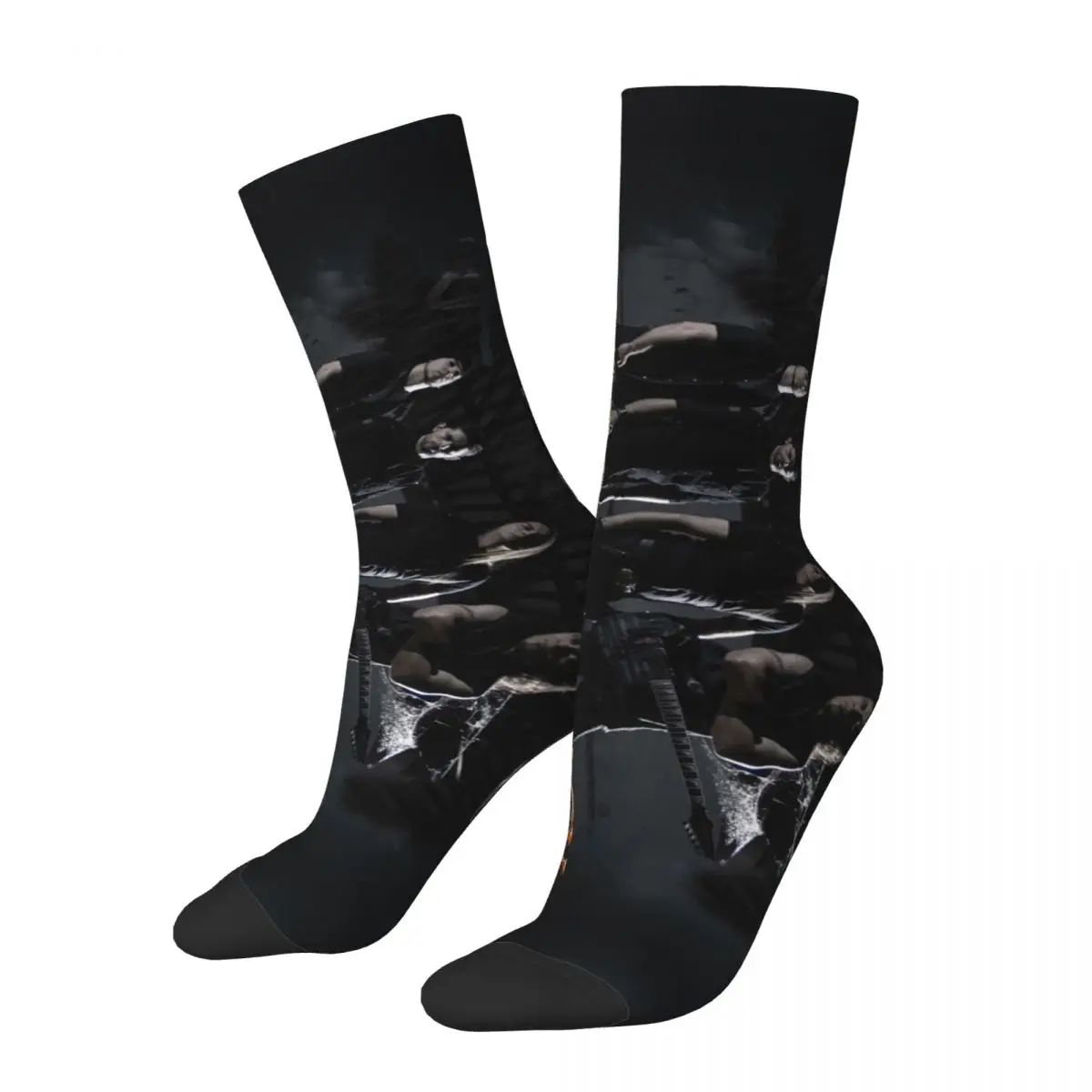 

The LORDS OF An BLACK - The LORDS OF An BLACK R298 Stocking Top Quality Better Sell Novelty Color contrast Elastic Socks