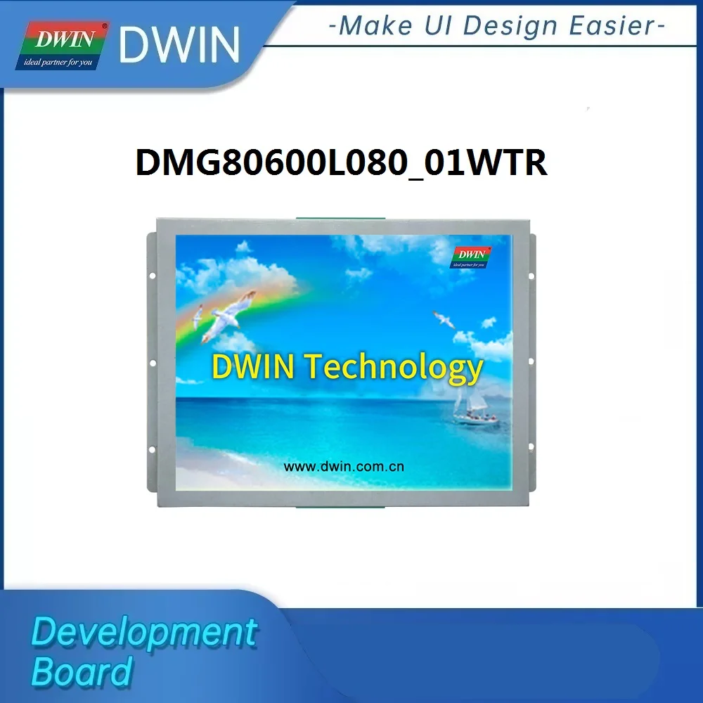 

DWIN 8.0 Inch HMI Smart UART Display 800*600 Resolution,16.7M Colors TN TFT LCD Module Resistive Touch Screen DMG80600L080_01WTR