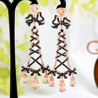 soramoore new long original pendant earrings for women girl daily high quality trendy diy cz japanese korean gothic accessories