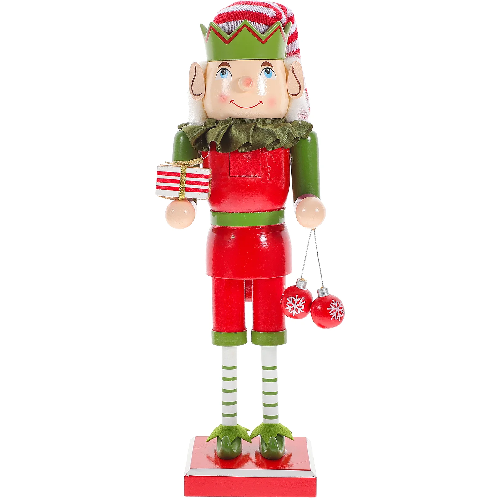 

Nutcracker Christmas Woodenornament Desktop Decoration Soldier Decor Nutcrackers Wood Table Decorations Figurines Elf Figures