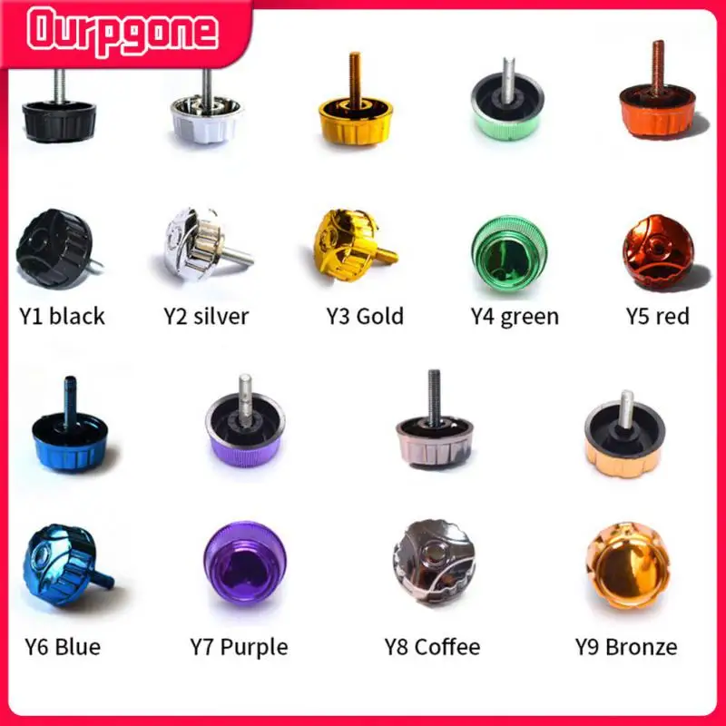 

Durable Fishing Reel Rocker Cover Semi-metal Multi Color Electroplating Uv Rocker Arm Cover Rod Wheel Crank Change Handle Sturdy