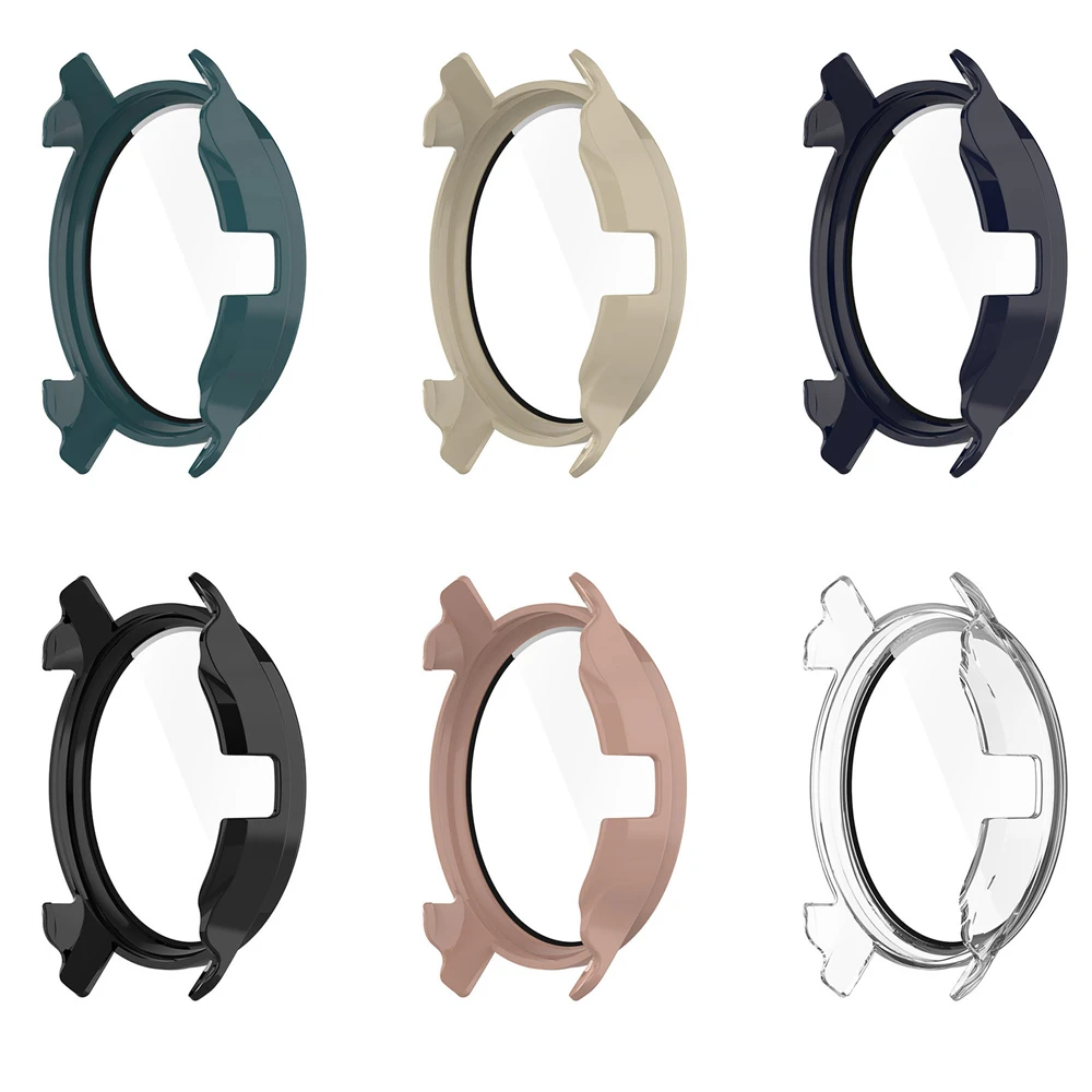 

Slim Tempered Glass Screen Protector with PC Case Watch Protective Cover Anti fall Shell For Garmin Venu2 Plus