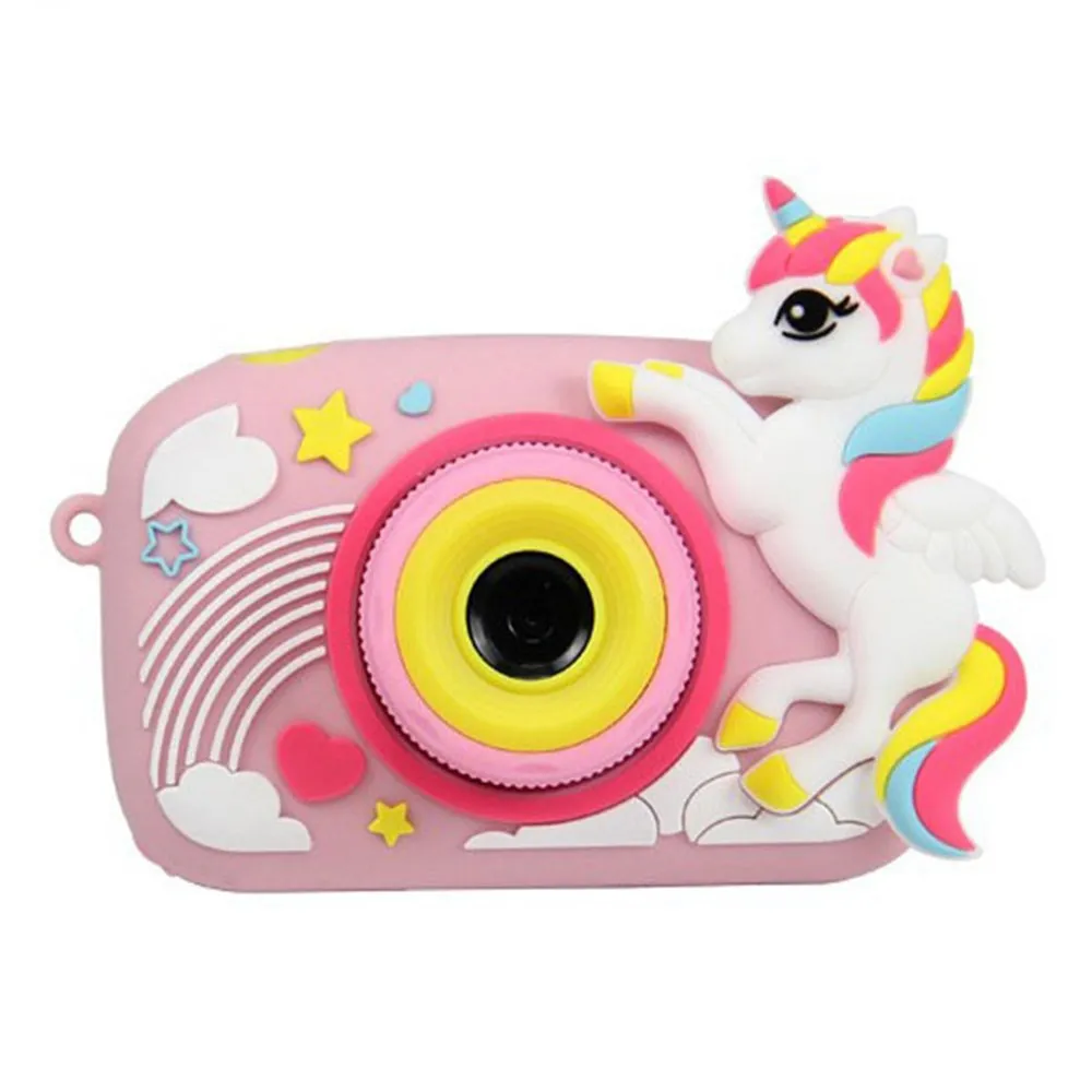 

3D Cartoon Digital Camera Dinosaur Animal Shark Unicorn 20MP Children Mini Cameras Toy Take Pictures And Videos Play Games Best