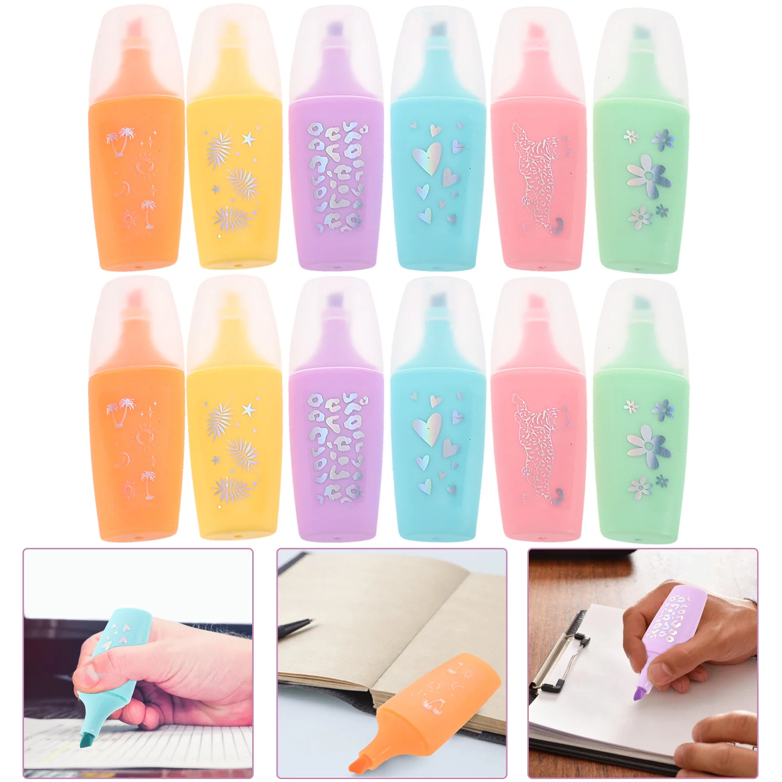 

24 Pcs Marker Pen Small Highlighter Marking Note 1 Mini Highlighters Plastic School Pens Student