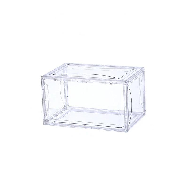 Shoe Storage Boxes Clear Plastic Stackable Shoe Organizer cabinet Bins Drawer Type Shoes Holder for Dustproof Moistureproof images - 6