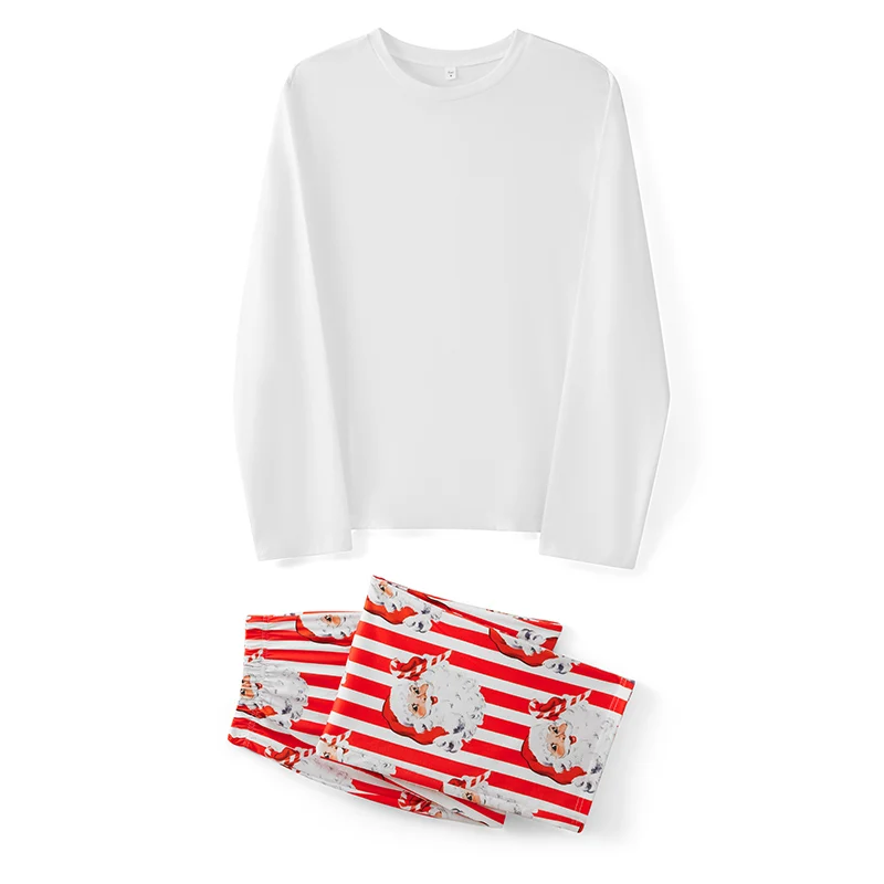 Combhasaki Рождественские семейные пижамы одинаковый комплект в полоску рубашка с