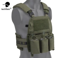 tactic fcpc v5 vest plate carrier quick detach cummerbund adjustable shoulder strap front mag insert pouch airsoft hunting vest