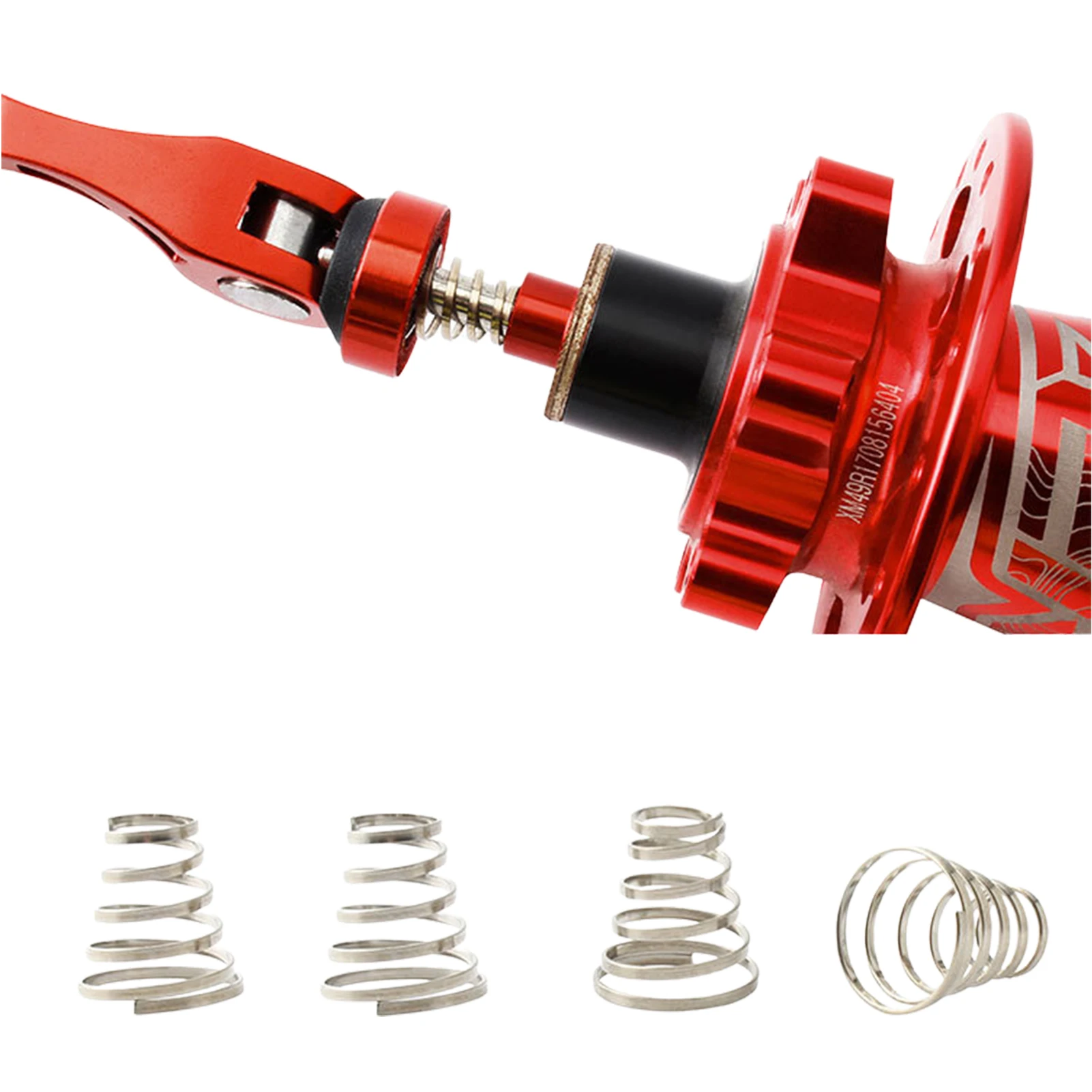 

Шпажки для велосипедных колес, быстросъемная ступица, рычажный вал, прочная пружина, заднее колесо, детали из нержавеющей стали