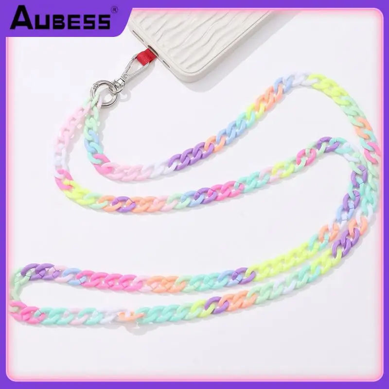 

Fashionable Phone Charm Strap Colorful Phone Case Lanyard Mobile Strap Comfortable Mobile Phone Anti-lost Lanyard Portable Nylon